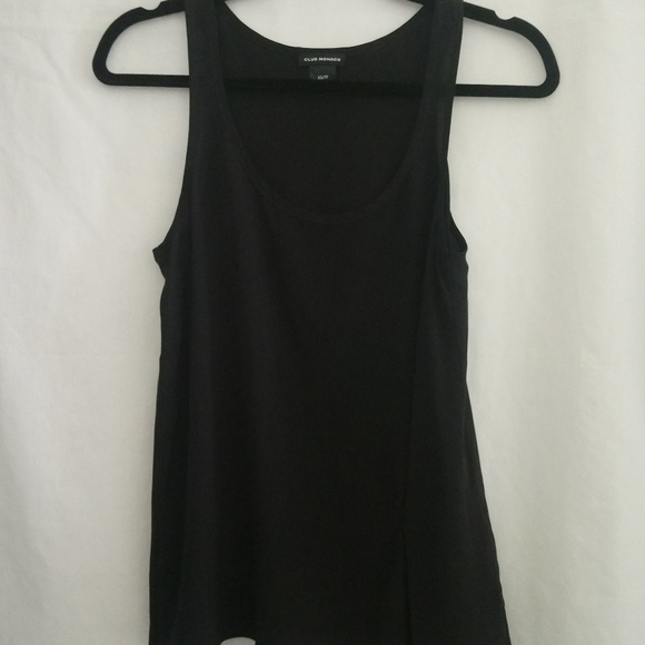 NWOT Club Monaco 100% Silk Black Sleeveless Blouse - Picture 3 of 6